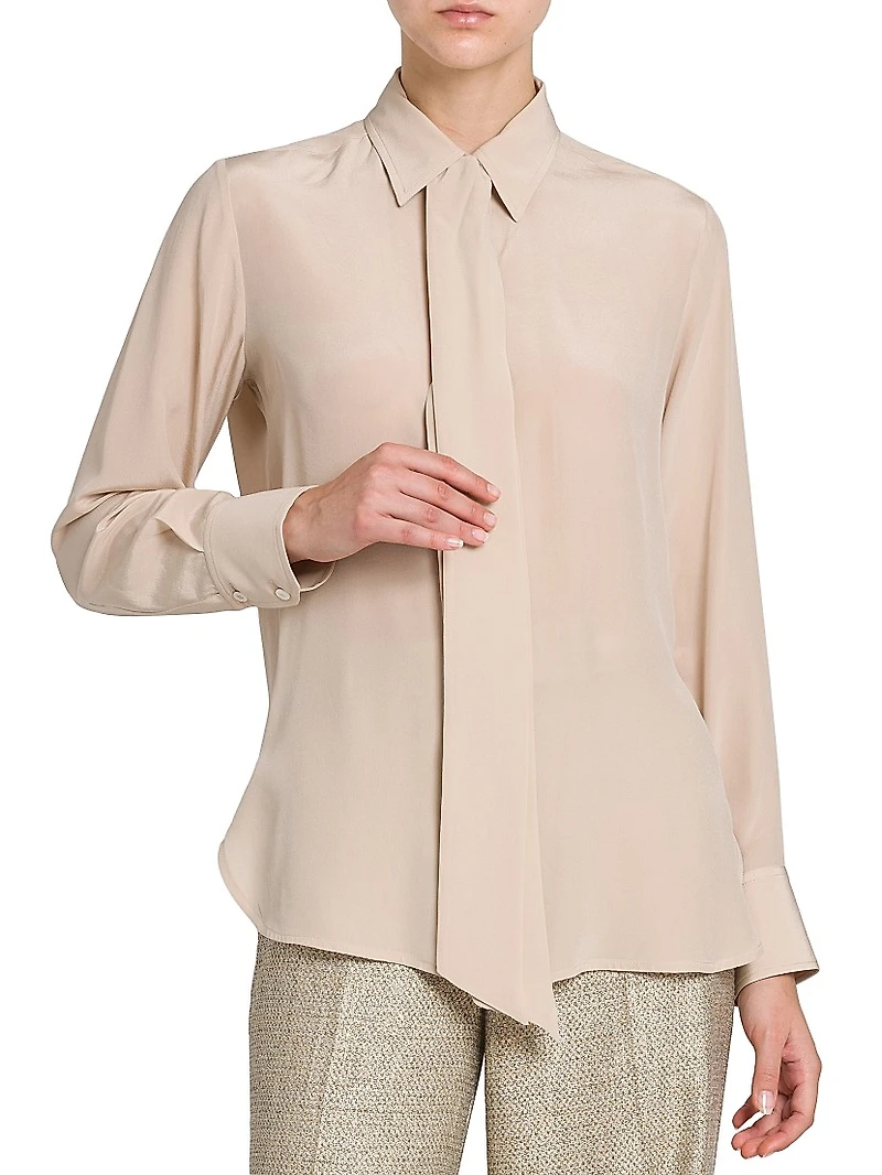 Silk Long-Sleeve Shirt