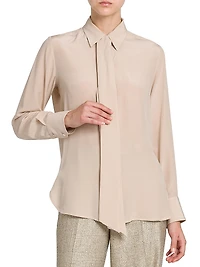 Silk Long-Sleeve Shirt