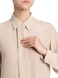 Silk Long-Sleeve Shirt