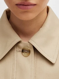 Regular-Fit Jacket a Cotton Blend