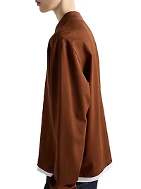 Piqué and Jersey Polo Shirt