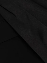 Double-Breasted Bell-Sleeve Tuxedo Minidress