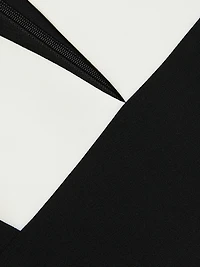 Colorblock Sleeveless Sheath Midi-Dress