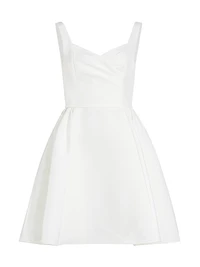 Fit & Flare Surplice-Neck Minidress