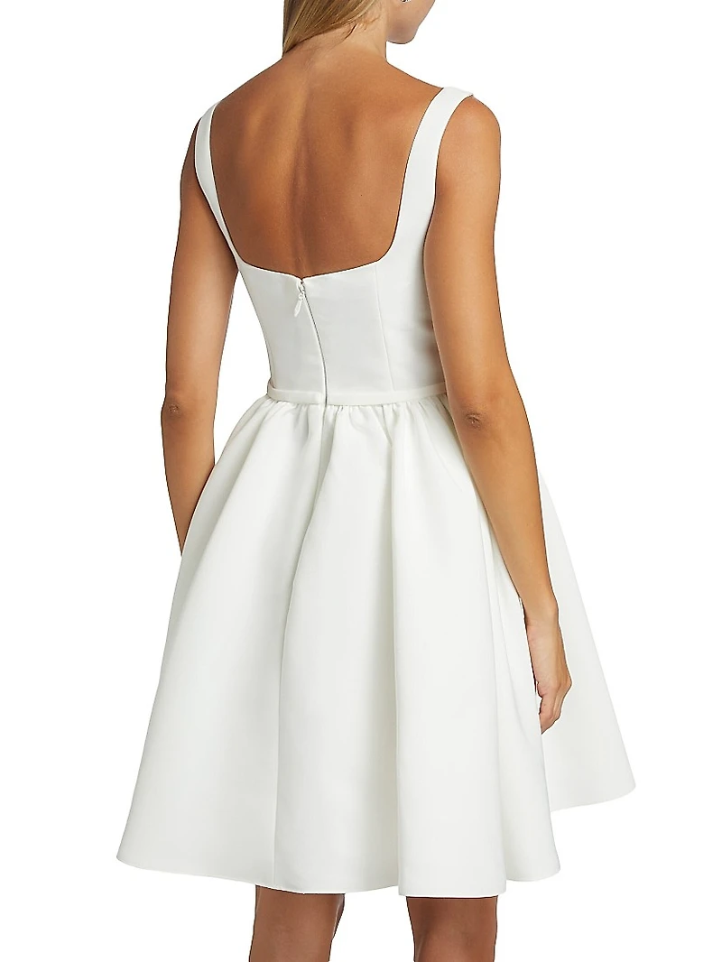 Fit & Flare Surplice-Neck Minidress
