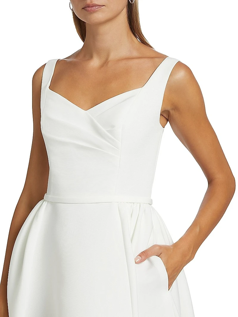 Fit & Flare Surplice-Neck Minidress