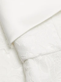 Lace Strapless Column Midi-Dress