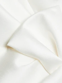 Asymmetric Satin One-Shoulder Midi-Dress