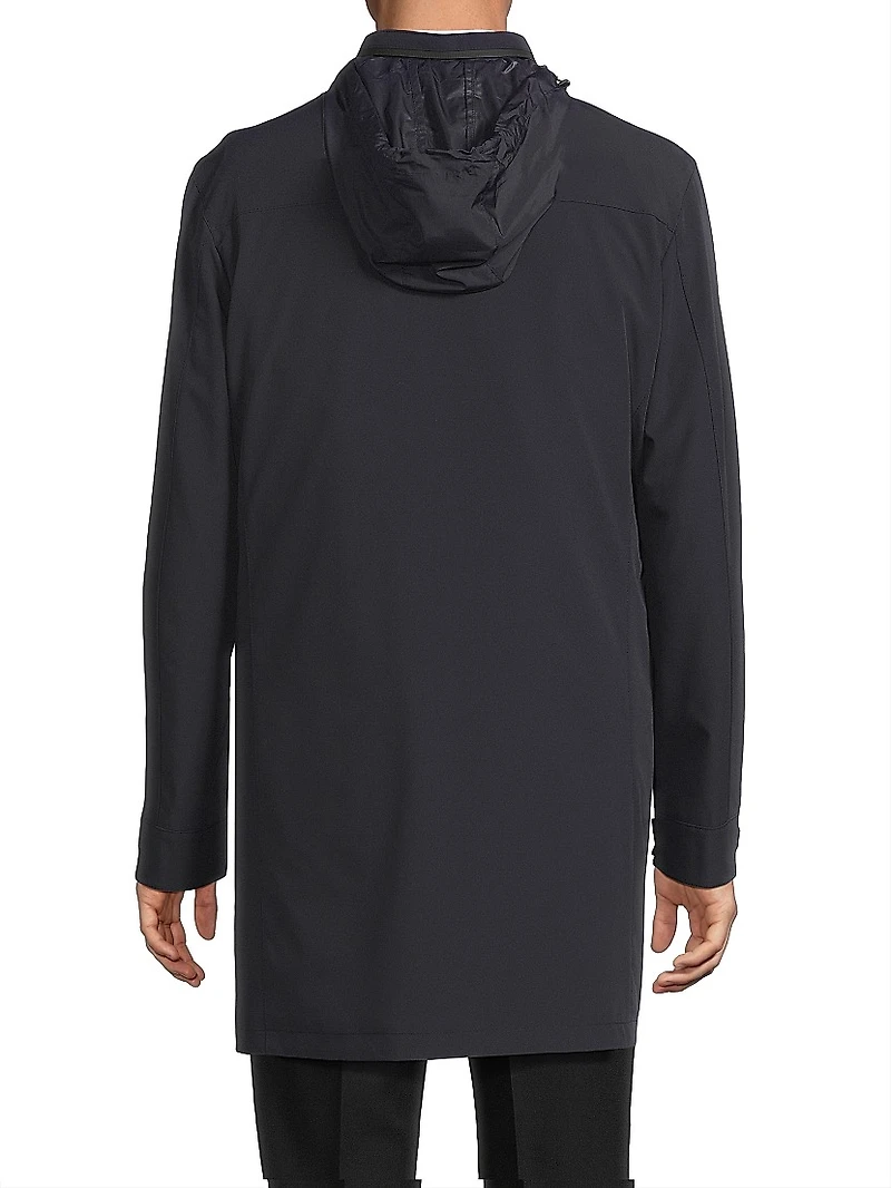 Techno Hooded Car Coat