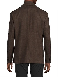 ID Wool-Cashmere Plaid Jacket