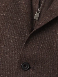 ID Wool-Cashmere Plaid Jacket