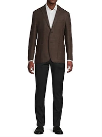 ID Wool-Cashmere Plaid Jacket