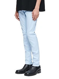 D-Stretch Leather Skinny Pants