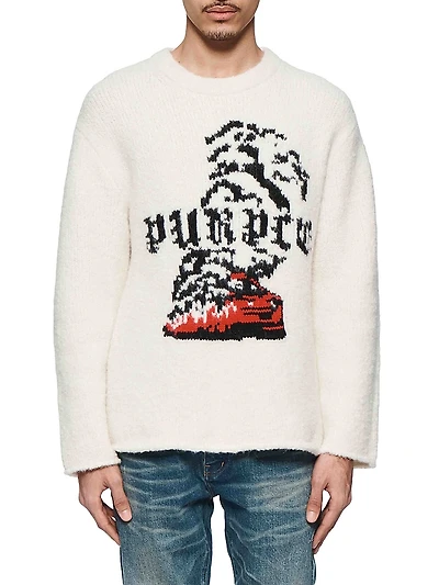 Logo Knit Crewneck Sweater