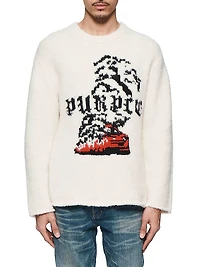 Logo Knit Crewneck Sweater