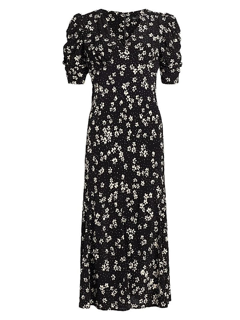 Zariah Floral Midi-Dress