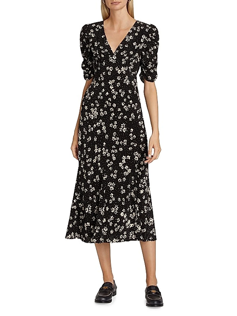 Zariah Floral Midi-Dress