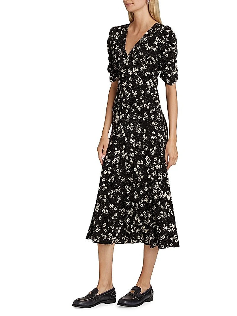 Zariah Floral Midi-Dress