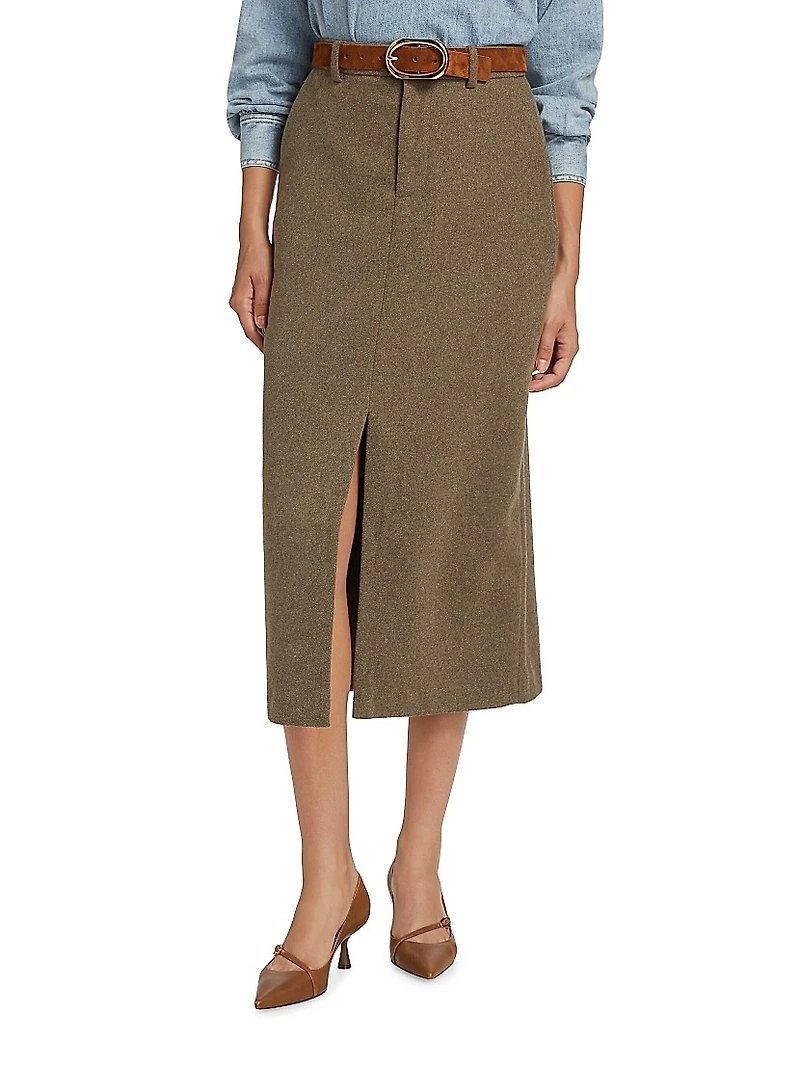 Carolina Pencil Midi-Skirt