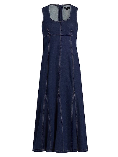 Minna Denim Midi-Dress