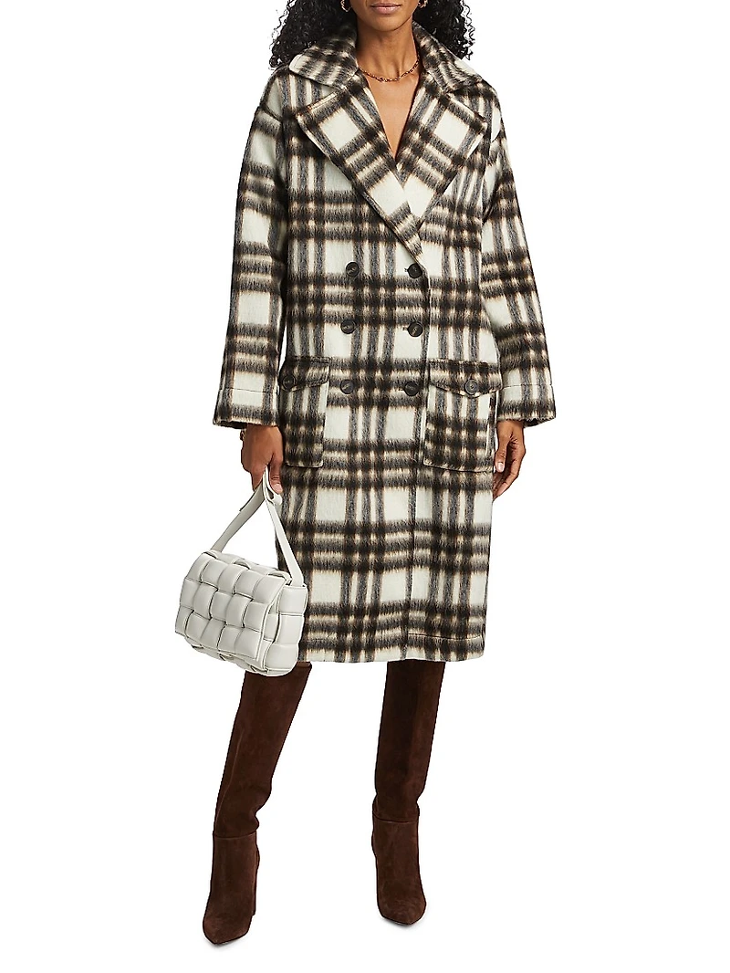 Kinley Check Coat