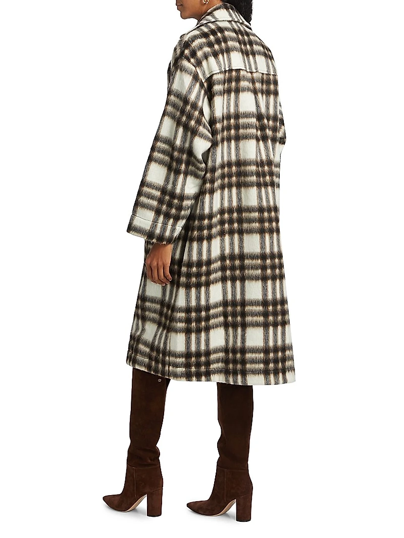 Kinley Check Coat