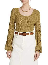 Mariana Pointelle Knit Top