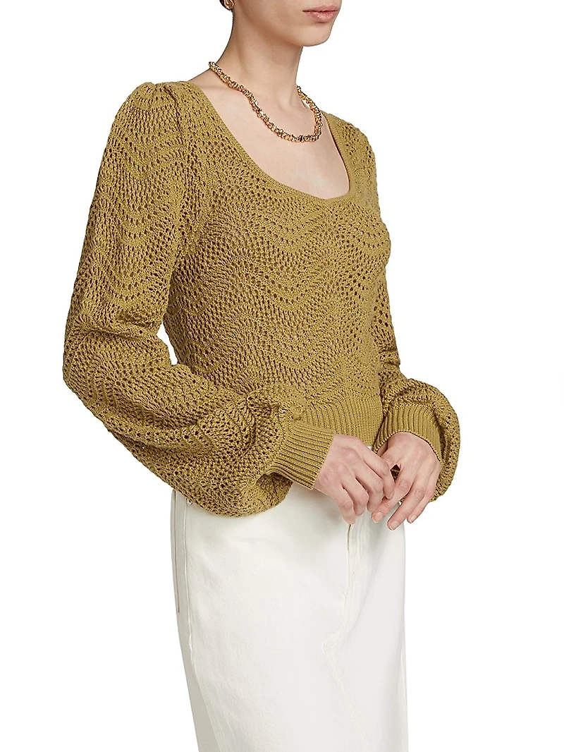 Mariana Pointelle Knit Top