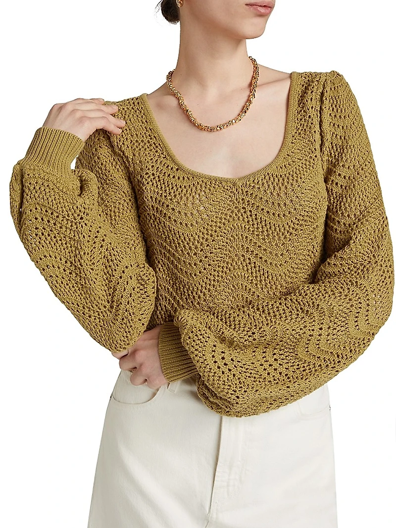 Mariana Pointelle Knit Top