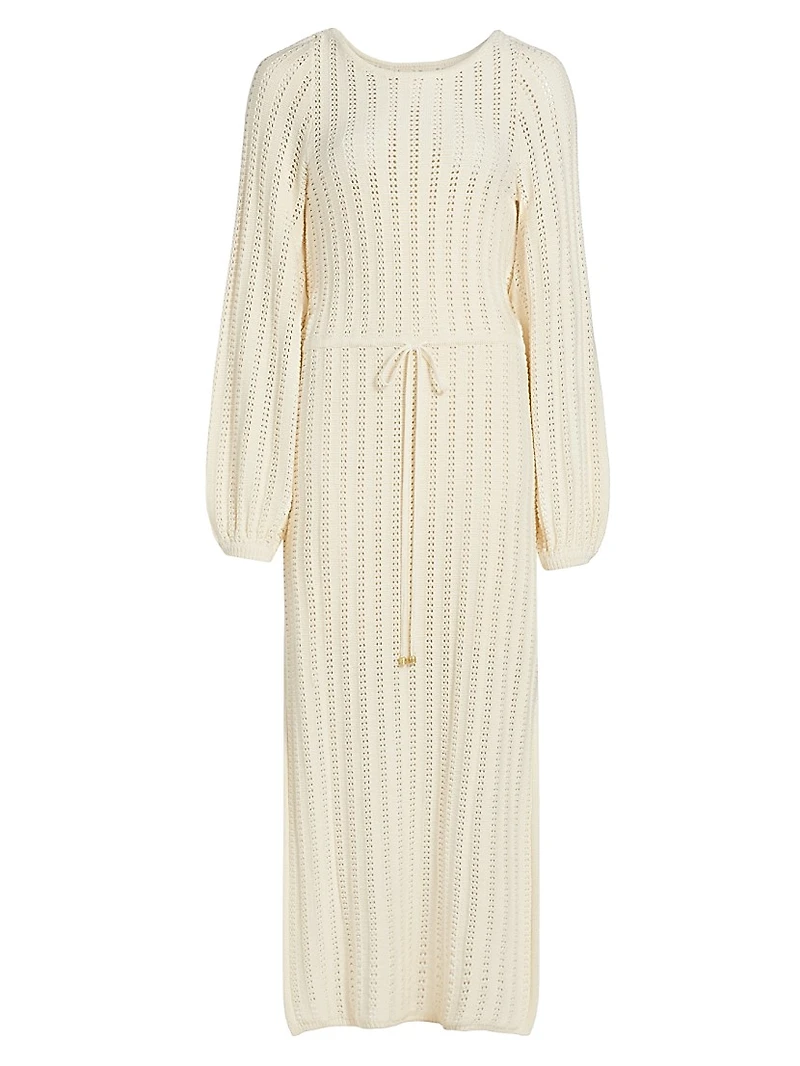 Noa Pointelle Knit Maxi Dress
