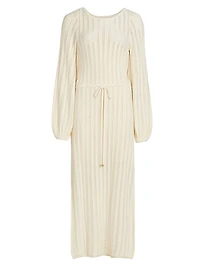 Noa Pointelle Knit Maxi Dress