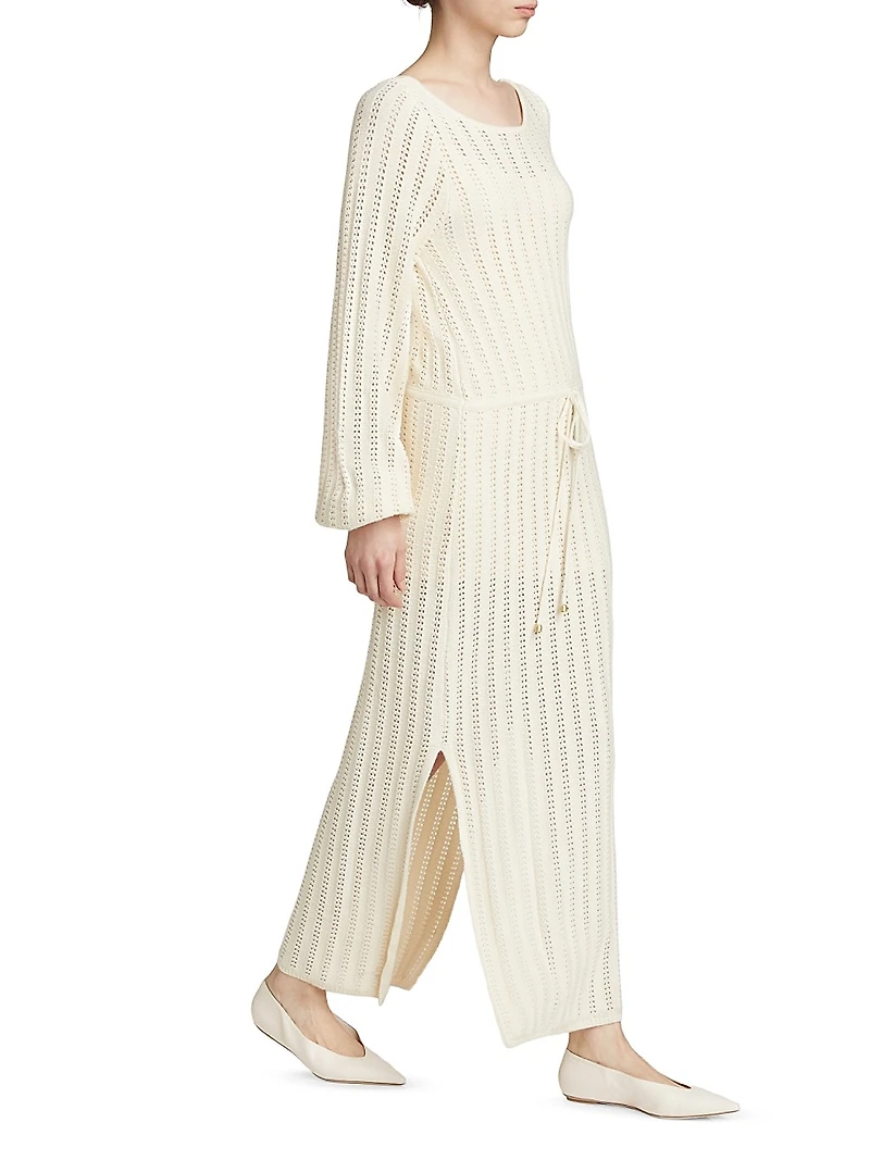 Noa Pointelle Knit Maxi Dress