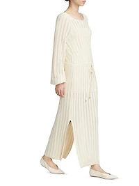 Noa Pointelle Knit Maxi Dress