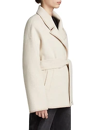 Josephina Wool-Blend Belted Coat