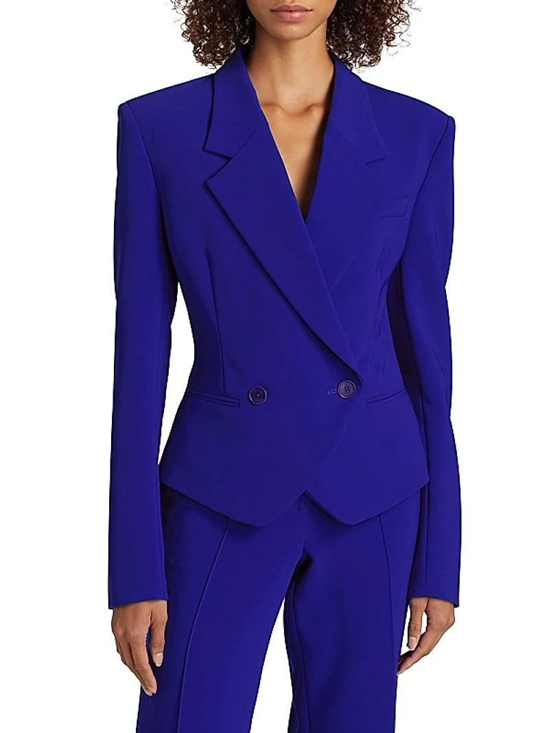 Boxy Double-Breasted Blazer