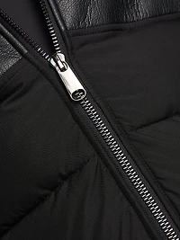 Kate Mixed-Media Puffer Coat