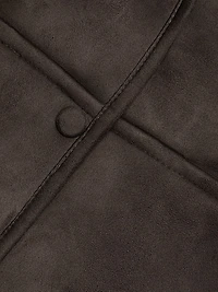 Heather Collarless Reversible Coat