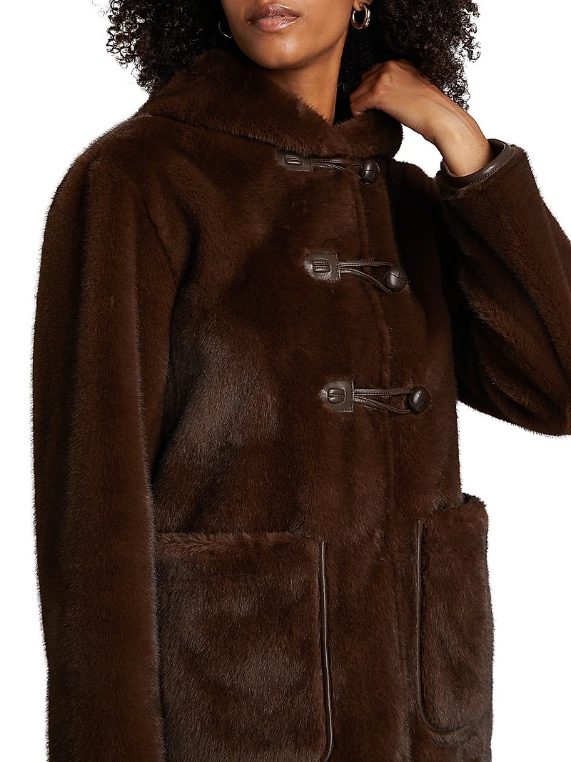 Stephanie Faux Shearling Coat