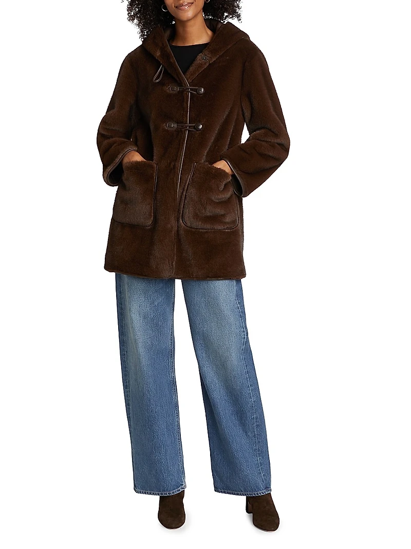 Stephanie Faux Shearling Coat