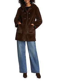 Stephanie Faux Shearling Coat