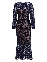 Velvet Lace Cocktail Dress