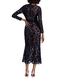 Velvet Lace Cocktail Dress