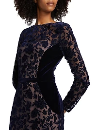 Velvet Lace Cocktail Dress