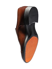 Leather Cap-Toe Derby Shoes