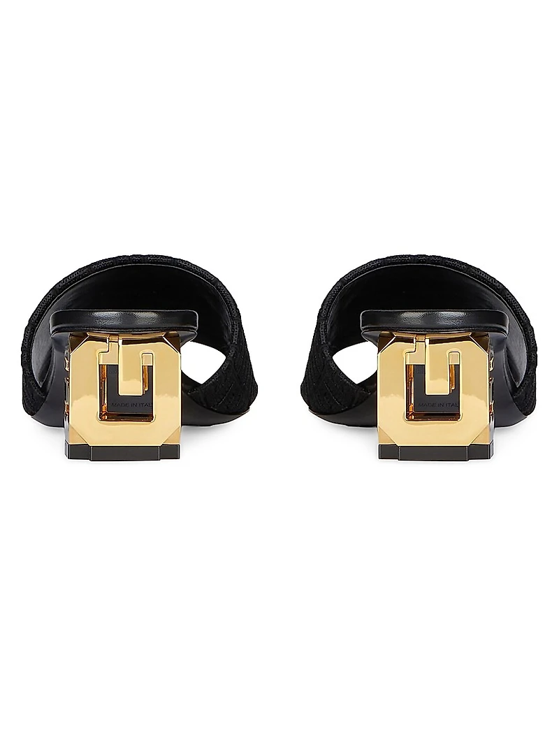 G Cube Mules in 4G Canvas