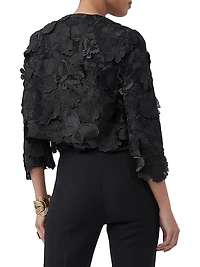 Dalina Embellished Lace Crop Jacket