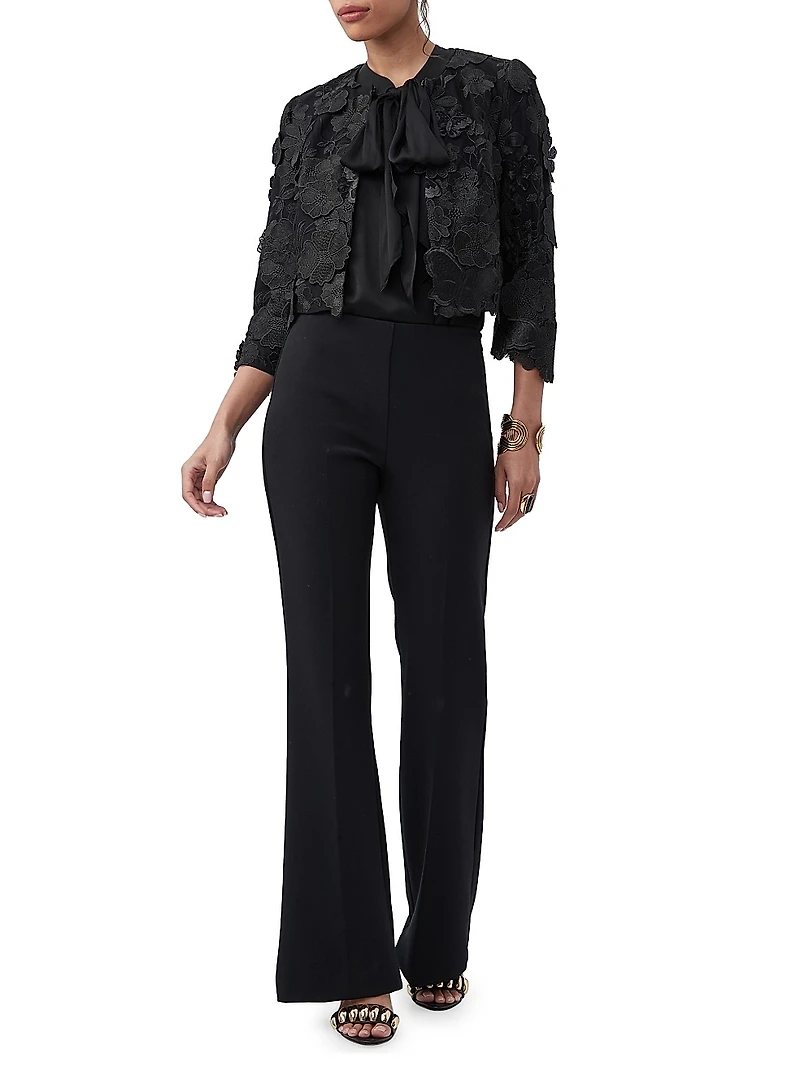 Dalina Embellished Lace Crop Jacket