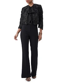 Dalina Embellished Lace Crop Jacket