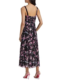Manon Floral Lace Midi-Dress
