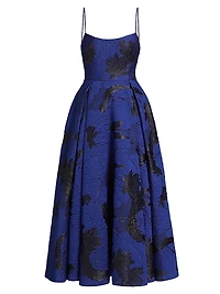 Nicolette Floral Jacquard Maxi Dress